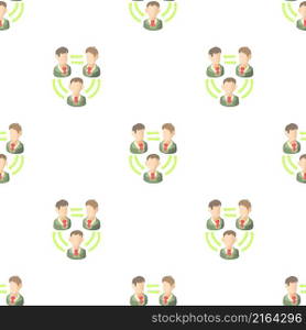 Teamwork pattern seamless background texture repeat wallpaper geometric vector. Teamwork pattern seamless vector