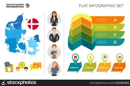 Teamwork process chart template. Business data. Abstract elements of diagram, graphic. Communication, management, marketing, research creative concept for infographic, project layout.