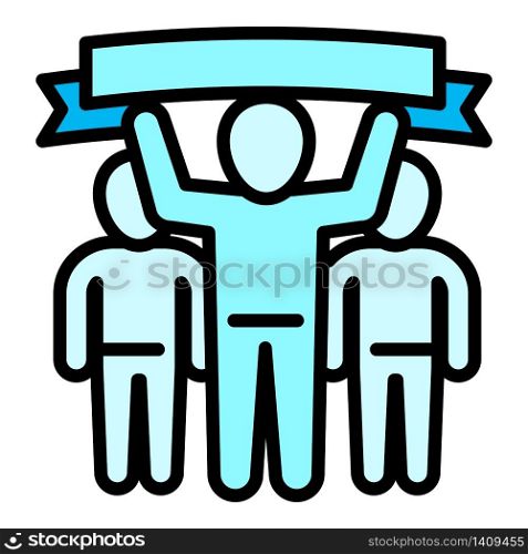 Teamwork united icon. Outline teamwork united vector icon for web design isolated on white background. Teamwork united icon, outline style