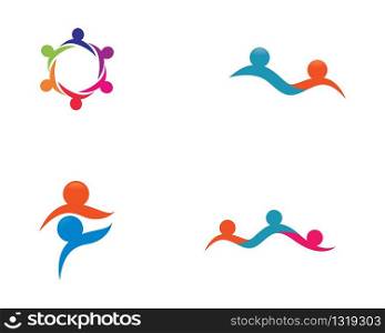 Teamwork vector icon illustration design