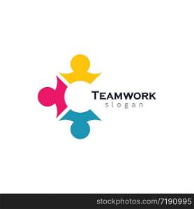 Teamwork vector icon illustration design