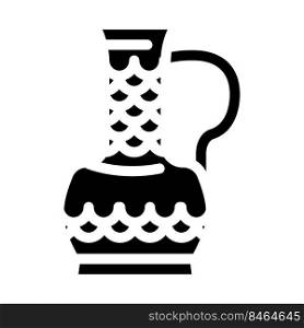 teapot arabian jug glyph icon vector. teapot arabian jug sign. isolated symbol illustration. teapot arabian jug glyph icon vector illustration