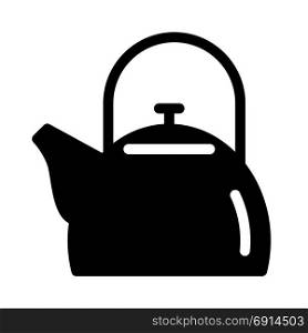 teapot, icon on isolated background