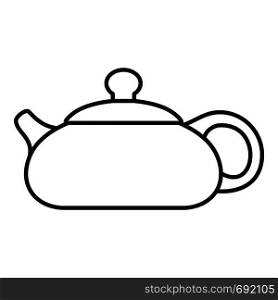 Teapot icon. Outline illustration of teapot vector icon for web. Teapot icon, outline style