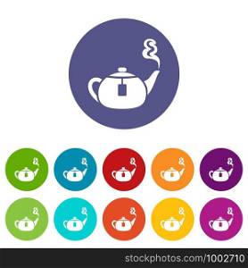 Teapot icon. Simple illustration of teapot vector icon for web. Teapot icon, simple style