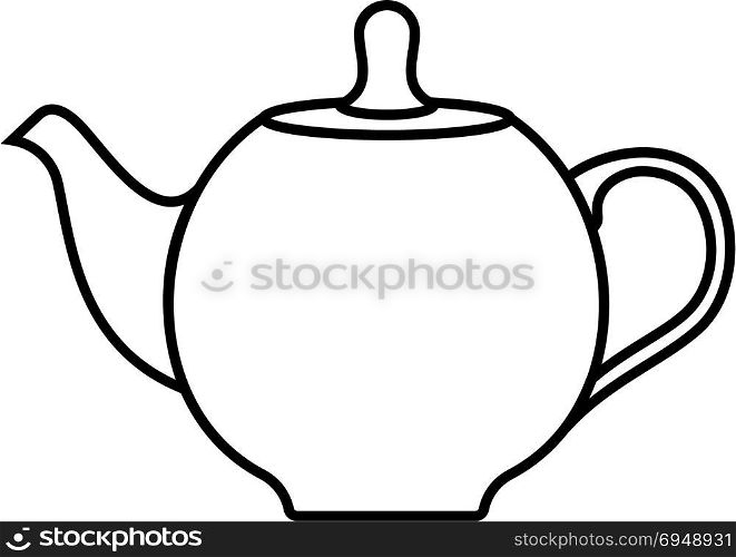 Teapot Icon, Tea Pot Icon Vector Art Illustration