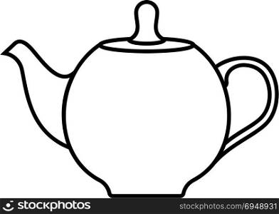 Teapot Icon, Tea Pot Icon Vector Art Illustration