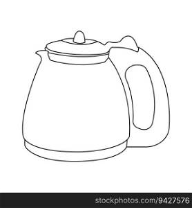 Teapot Icon Vector Simple design template