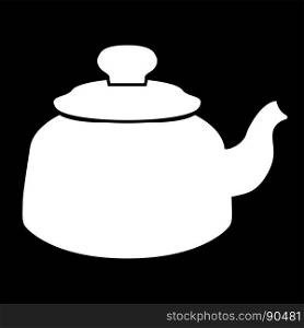 Teapot white color icon .. Teapot it is white color icon .