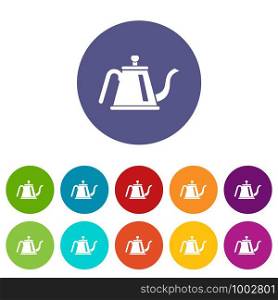 Teapot with ceremony icon. Simple illustration of teapot with ceremony vector icon for web. Teapot with ceremony icon, simple style