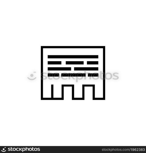 Tear off Paper Advertisement vector icon. Simple flat symbol on white background. Tear off paper advertisement vector illustration