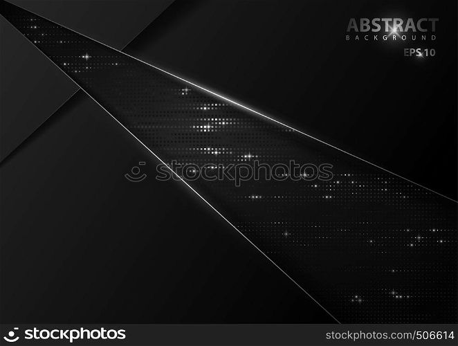 Tech Background with Silver Elements