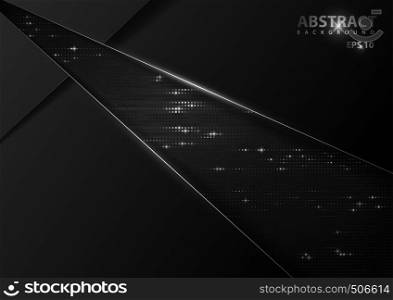 Tech Background with Silver Elements