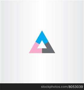 tech business abstract triangle vector logo