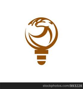 tech lightbulb logo designs concept, creative icon symbol technology logo, bulb logo designs