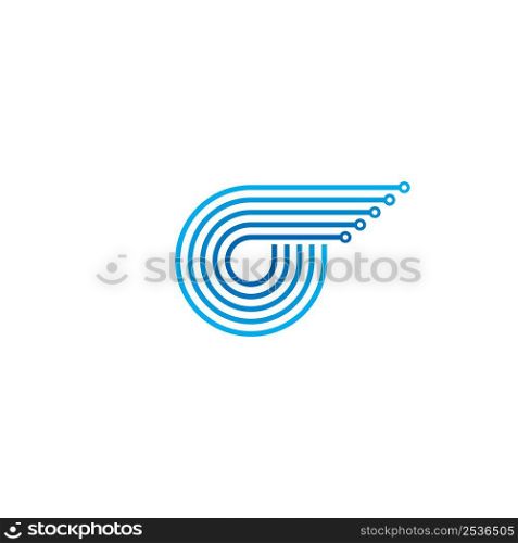 Tech world logo vector icon , technology logo illustration design