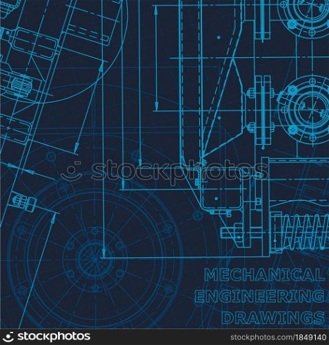 Technical cyberspace. Blueprint. Corporate Identity. Vector engineering illustration Technical illustrations. Technical cyberspace, Corporate Identity. Blueprint. Vector engineering illustration
