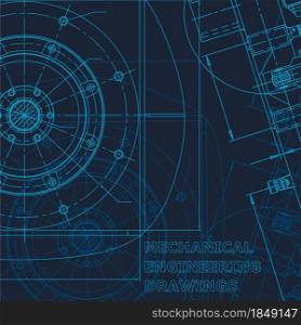 Technical cyberspace. Blueprint. Vector engineering illustration. Cover, flyer banner background Mechanical. Technical cyberspace, Corporate Identity. Blueprint. Vector engineering illustration
