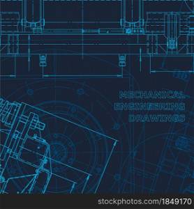 Technical cyberspace. Corporate Identity. Blueprint, scheme, plan, sketch Technical illustrations background Machine industry. Technical cyberspace, Corporate Identity. Blueprint. Vector engineering illustration