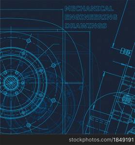 Technical cyberspace. Corporate Identity. Blueprint. Vector engineering illustration. Cover, flyer, banner background Mechanical engineering drawing. Technical cyberspace, Corporate Identity. Blueprint. Vector engineering illustration