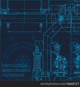 Technical cyberspace, Corporate Identity. Computer aided design systems. Blueprint, scheme, plan, sketch Technical illustration Industry. Technical cyberspace, Corporate Identity. Blueprint. Vector engineering illustration