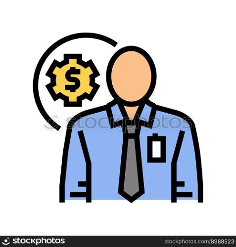 technical sales engineer worker color icon vector. technical sales engineer worker sign. isolated symbol illustration. technical sales engineer worker color icon vector illustration