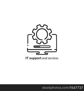 Technical support, computer repair service icon. Vector on isolated white background. EPS 10. Technical support, computer repair service icon. Vector on isolated white background. EPS 10.