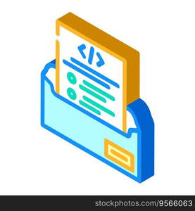 technical writing software isometric icon vector. technical writing software sign. isolated symbol illustration. technical writing software isometric icon vector illustration