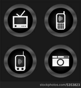 Technics icon. Icon on a theme electronics and technics. A vector illustration
