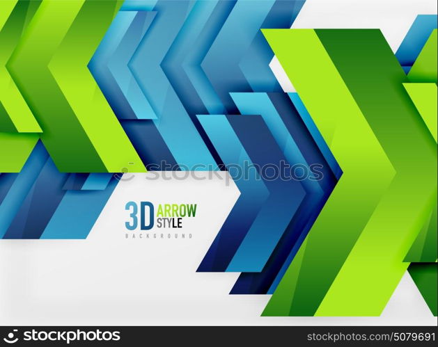 Techno arrow background. Techno arrow background, vector template design