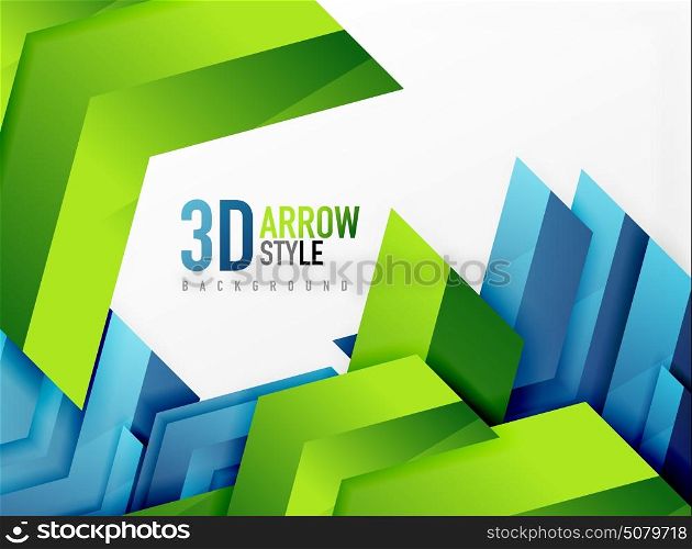 Techno arrow background. Techno arrow background, vector template design