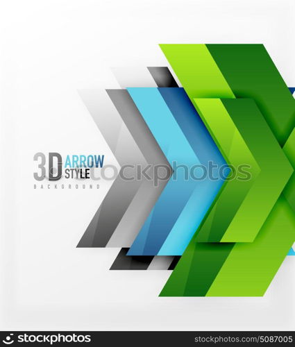 Techno arrow background. Techno arrow background, vector template design