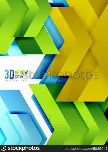 Techno arrow background. Techno arrow background, vector template design