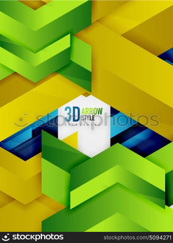 Techno arrow background. Techno arrow background, vector template design