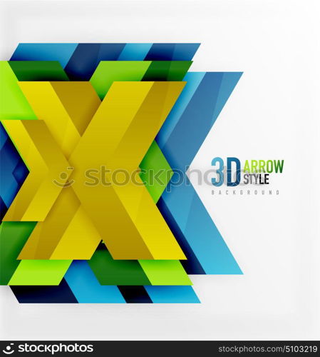 Techno arrow background. Techno arrow background, vector template design