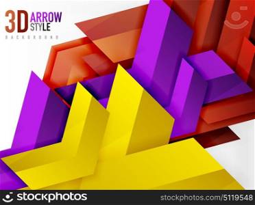 Techno arrow background. Techno arrow background, vector template design