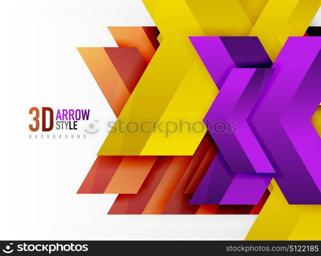 Techno arrow background. Techno arrow background, vector template design