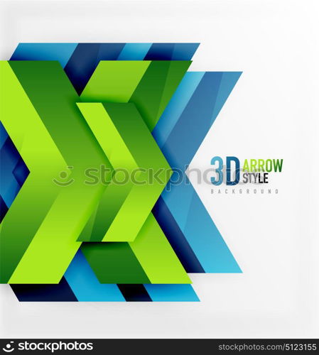 Techno arrow background. Techno arrow background, vector template design