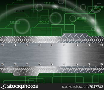 Technological green background.Vector illustration with transparency EPS10.