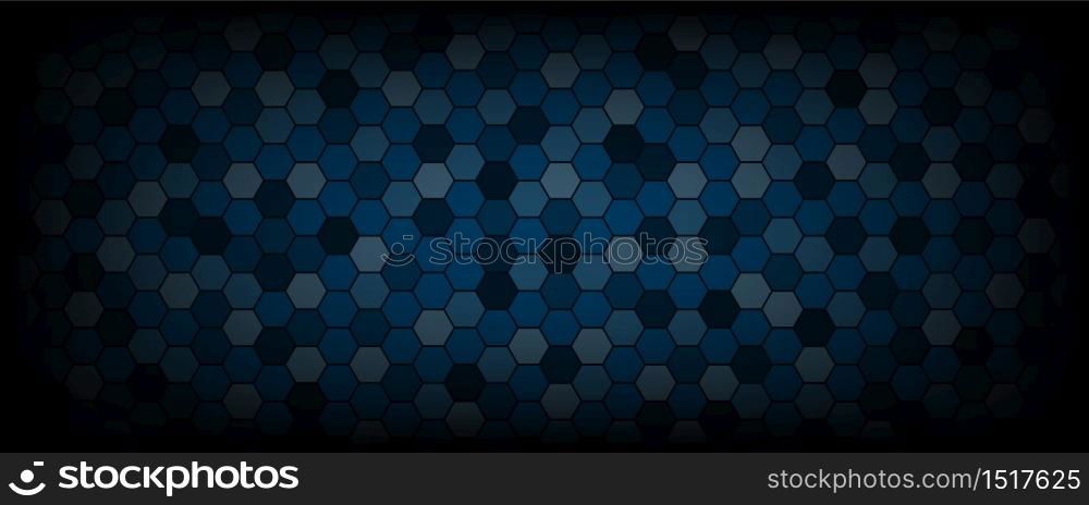 Technological hexagon pattern background, vector illustration