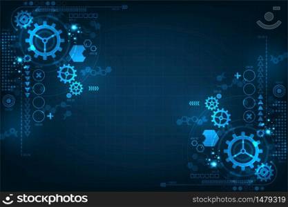 Technology background for gears in mechanical concepts.