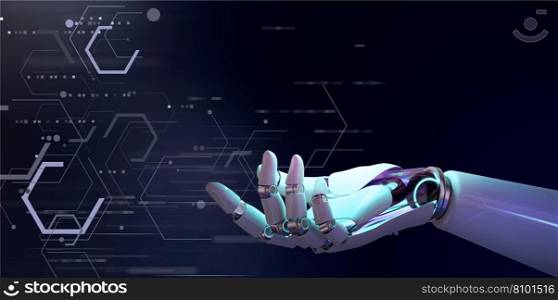 Technology background futuristic ai Royalty Free Vector