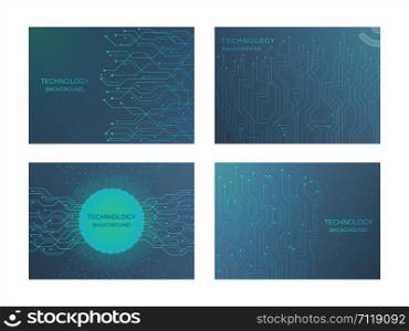 Technology background structure line style with flow data node design. vector illustration