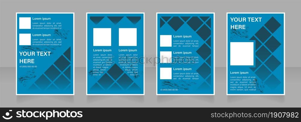 Technology-based innovation blank brochure layout design. Tech progress. Vertical poster template set with empty copy space for text. Premade corporate reports collection. Editable flyer paper pages. Technology-based innovation blank brochure layout design