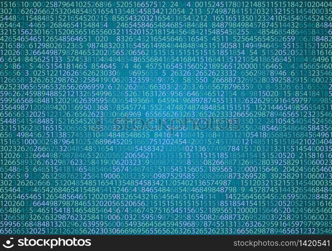 Technology binary background. Binary on blue background. vector