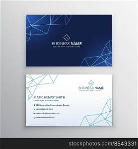 technology business card design template