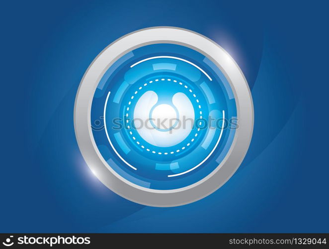 technology circle effect light abstract background