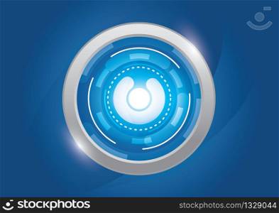 technology circle effect light abstract background