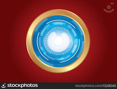 technology circle effect light abstract background