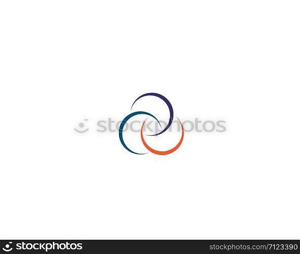 Technology circle logo and symbols Vector
